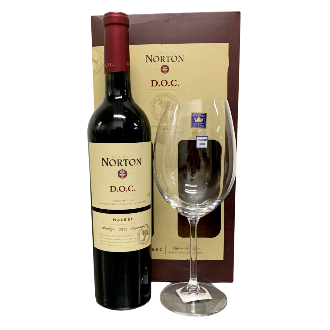 VINHO NORTON DOC MALBEC 750ML + TACA 